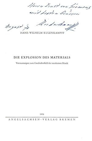 Musikwissenschaftler, Kritiker, Autor u. Leiter der Hauptabteilung Musik im HR (geb. 1909): Eigen...