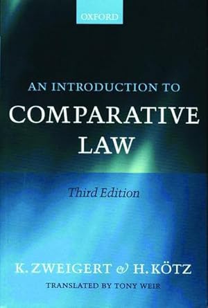 Bild des Verkufers fr An Introduction to Comparative Law zum Verkauf von AHA-BUCH GmbH