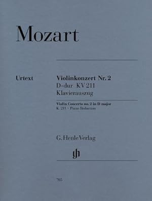 Bild des Verkufers fr Wolfgang Amadeus Mozart - Violinkonzert Nr. 2 D-dur KV 211 : Besetzung: Violine und Klavier zum Verkauf von AHA-BUCH GmbH
