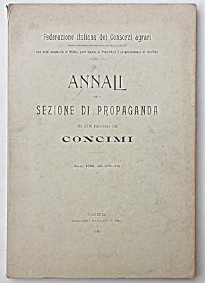 Annali della sezione di propaganda per l'uso razionale dei concimi. Anni 1898-99-900-901.