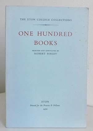 One Hundred Books, The Eton College Collections