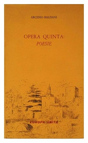 Opera Quinta: Poesie