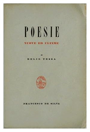 Poesie nuove ed ultime di Delio Tessa