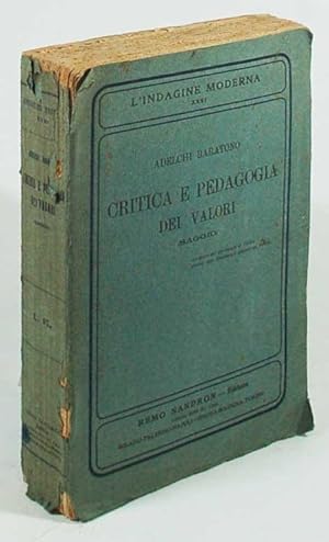 Seller image for Critica e pedagogia dei valori for sale by FABRISLIBRIS