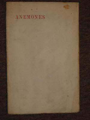 Anemones, A Collection of Simple Songs from: Unleavened Bread, Primulas and Pansies, Marsh Marigo...