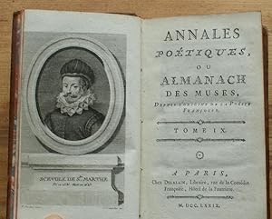 Annales poétiques ou Almanach des muses - Depuis l'origine de la poésie Françoise - Tome IX et X