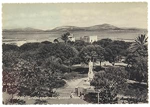 ALGHERO. GIARDINI E MONUMENTO GIUSEPPE MANNO (Cartolina).: