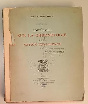Seller image for Coup d'oeil sur la chronologie de la nation gyptienne for sale by Antiquariat A. Wempe