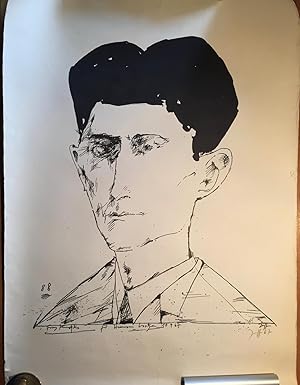 (Lithografie) Franz Kafka für Hermann Laatzen. 10.4.67.