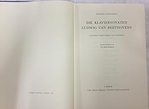 Die Klaviersonaten Ludwig van Beethovens. Studien über Form und Vortrag. 1. Band