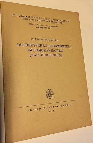 Die deutschen Lehnwörter in Pomoranischen ( Kaschubischen).