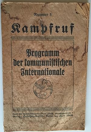 Programm der kommunistischen Internationale.