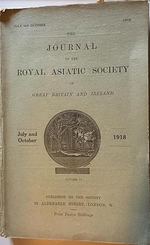 The Journal of the Royal Asiatic Society of Great Britain and Ireland. July.