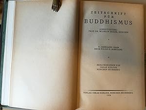 Zeitschrift für Buddhismus. Fünfter Jahrgang 1923/24. Neue Folge II. Jahrgang.