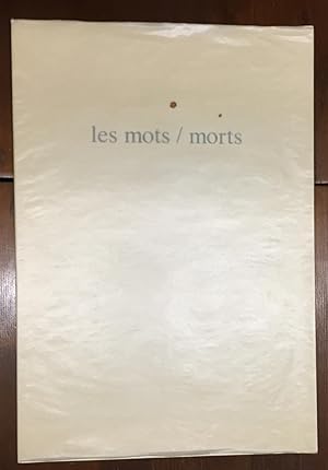 Seller image for les mots / morts. Gedichte. Radierungen. for sale by Antiquariat A. Wempe