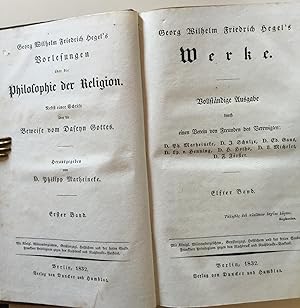 Imagen del vendedor de Werke. Dreizehnter Band. Vorlesungen ber die Geschichte der Philosophie. Erster Band. a la venta por Antiquariat A. Wempe