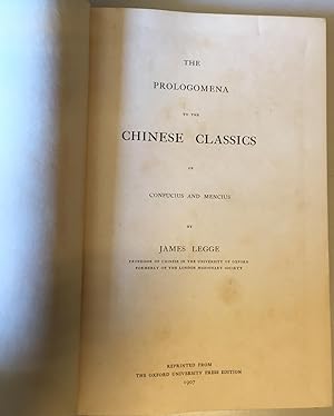 The Prologomena to the Chinese Classics of Confucius and Mencius.