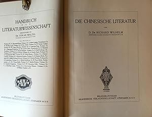 Die chinesische Literatur. Japanische Literatur. Handbuch der Literaturwissenschaften.