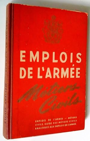 Emplois de l'armée (militaires) métiers civils. Guide des métiers civils analogues aux emplois de...