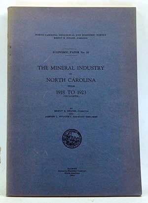 The Mineral Industry in North Carolina from 1918 to 1923 (inclusive)