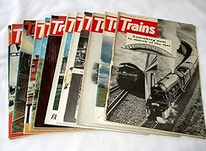 Seller image for Trains, The Magazine of Railroading. 1972. Monthly Magazine, January, or February, April, May, June, July, August, September, October, November, or December, Price is Per Issue, Available Separately. for sale by Tony Hutchinson