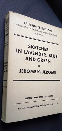 Seller image for Sketches in Lavender, Blue and Green ( Tauchnitz Edition vol. 3216 ) for sale by Your Book Soon