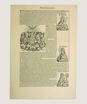 Bild des Verkufers fr Original Leaf from The Liber Chronicarum (Nuremburg Chronicle) zum Verkauf von Keel Row Bookshop Ltd - ABA, ILAB & PBFA