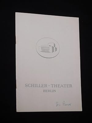 Imagen del vendedor de Programmheft 93 Schiller-Theater Berlin 1959/60. DIE PERSER nach Aischylos von Mattias Braun. Insz.: Hans Lietzau, Bhnenbild/ Kostme: H. W. Lenneweit. Mit Hermine Krner, Wilhelm Borchert, Thomas Holtzmann, Siegmar Schneider, Friedrich Siemers, Friedrich Maurer, Joseph Noerden, Paul Wagner, Walter Tarrach, Erich Ghne a la venta por Fast alles Theater! Antiquariat fr die darstellenden Knste