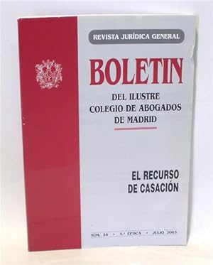 Imagen del vendedor de EL RECURSO DE CASACIN - No. 26 - Julio 2003 - 3a poca a la venta por Librera Torres-Espinosa