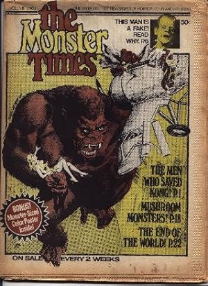 Seller image for Monster Times - Volume 1 One Number One 1 - January 26, 1972 for sale by West Portal Books