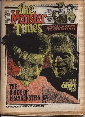 Seller image for Monster Times - Volume 1 One Number Four 4 - March 15, 1972 for sale by West Portal Books