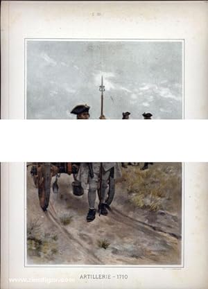 Bild des Verkufers fr Die sterreichische Armee von 1700 bis 1867. Einzeltafel: Artillerie 1710 zum Verkauf von Berliner Zinnfiguren