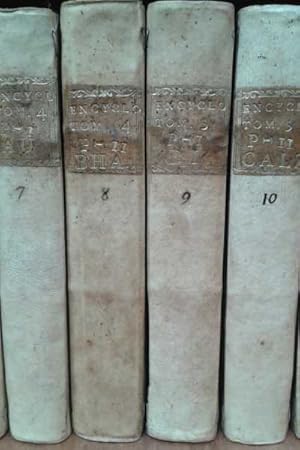 Immagine del venditore per Encyclopedie ou Dictionnaire Raisonn des Sciences, des Arts et des Metiers par une Societ de gens de lettres, mis en ordre & publi par M.Diderot & quant  la partie mathematique par M. D'Alembert. Edition exactement conforme  celle de Pellet, in quarto venduto da Di Mano in Mano Soc. Coop