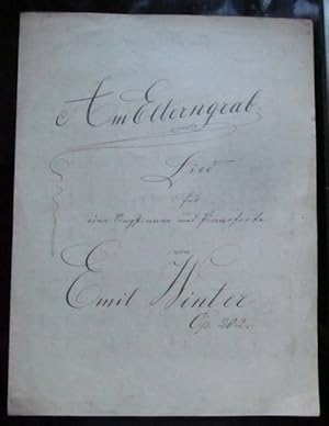 Bild des Verkufers fr Am Elterngrab (Lied fr eine Singstimme und Pianoforte Op. 202) zum Verkauf von ANTIQUARIAT H. EPPLER