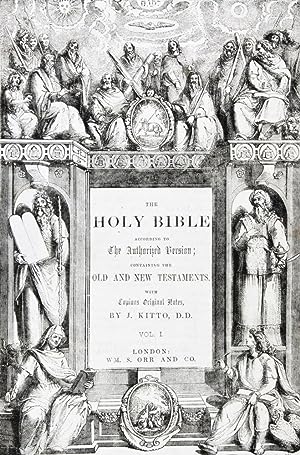 Seller image for The Holy Bible According to The Authorized Version; Containing The Old and New Testaments. 2-vol. set (Complete) [INSCRIBED AND SIGNED BY CHARLES EDWIN ANSON MARKHAM] for sale by ERIC CHAIM KLINE, BOOKSELLER (ABAA ILAB)