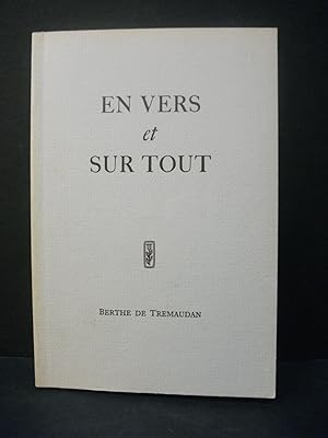 Imagen del vendedor de En vers et sur tout a la venta por Encore Books