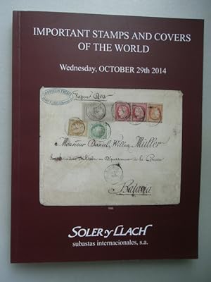 Important Stamps and Covers of the World October 2014 Briefmarken Philatelie