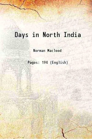 Seller image for Days in North India 1870 for sale by Gyan Books Pvt. Ltd.