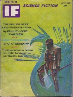 Imagen del vendedor de IF Worlds of Science Fiction: July 1967 ("Spaceman") a la venta por Books from the Crypt