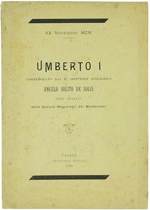 UMBERTO I - XX novembre 1900.: