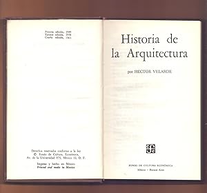 Seller image for HISTORIA DE LA ARQUITECTURA for sale by Libreria 7 Soles