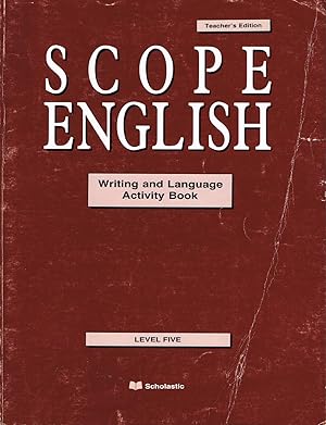 Bild des Verkufers fr SCOPE ENGLISH: Writing and Language Activity Book (Teacher's Edition, Level Five) zum Verkauf von SUNSET BOOKS