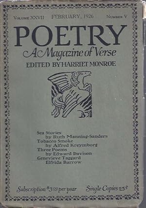 Seller image for Poetry, a Magazine of Verse February, 1926 for sale by The Ridge Books