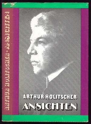Bild des Verkufers fr Ansichten. Essays, Aufstze, Kritiken, Reportagen 1904 - 1938. zum Verkauf von Versandantiquariat Markus Schlereth