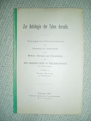 Zur Aetiologie der Tabes dorsalis