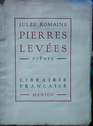 Pierres Levées. Poemes