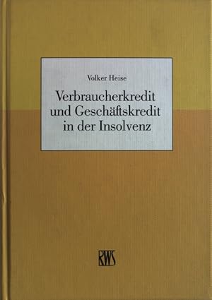 Immagine del venditore per Verbraucherkredit und Geschftskredit in der Insolvenz. venduto da Antiquariat Bookfarm