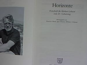 Imagen del vendedor de Horizonte: Festschrift fr Herbert Lehnert zum 65. Geburtstag. a la venta por Antiquariat Bookfarm