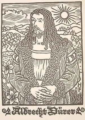 "Albrecht Dürer" originaler Holzschnitt (ca. 22x16cm); Blatt Nummer 31 aus dem seltenen Kalender ...