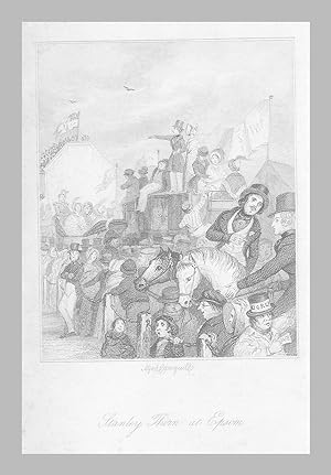 Seller image for Stanley Thorn at Epsom" originaler Stahlstich auf Btten ca. 19x12cm; in der Platte bezeichnet und betitelt; Richard Bently London 1840 for sale by Kunsthandel & Antiquariat Magister Ru